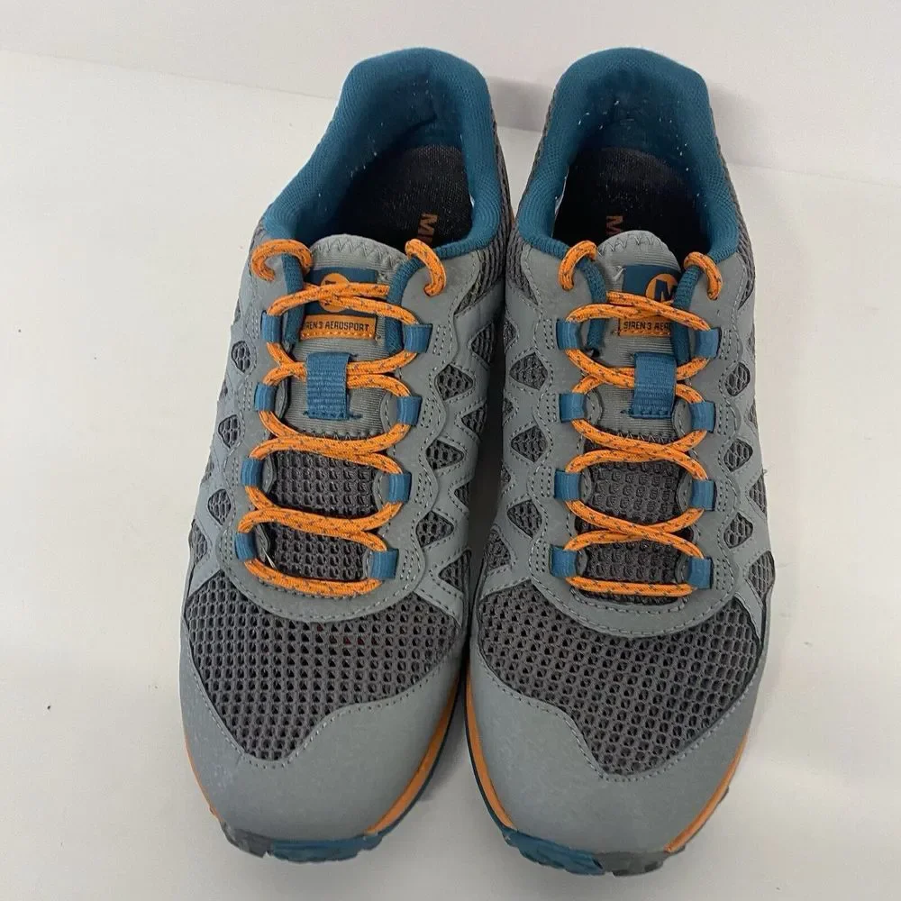 Merrell Shoes Siren 3 Aerosport Women 8.5 Gray Orange Trek Hiking Sneakers 3652 - Picture 4 of 16